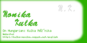 monika kulka business card